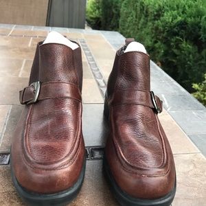 Crosstown Collection Caressa Flat Brown Ankle Boot